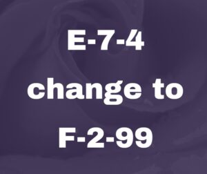 e-7-4 change to f-2-99
